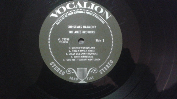 The Ames Brothers – Christmas Harmony – 1960s – Holiday / Vocal Harmony / Traditional (vinyl)