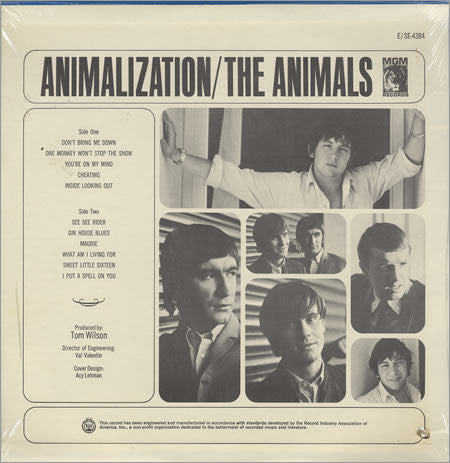 The Animals – Animalization 1966 Genre: Rock Style: Blues Rock (Vinyl) awesome copy !