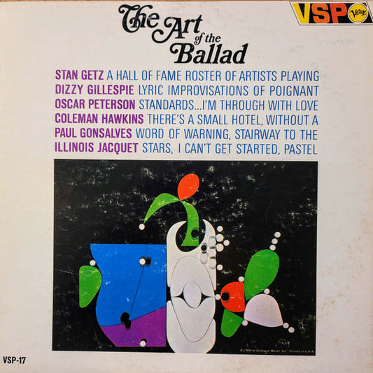The Art of the Ballad (Jazz / Ballads / Compilation, Vinyl LP) VSP‑17 - Getz, Gillespie, Peterson, Hawkins,++