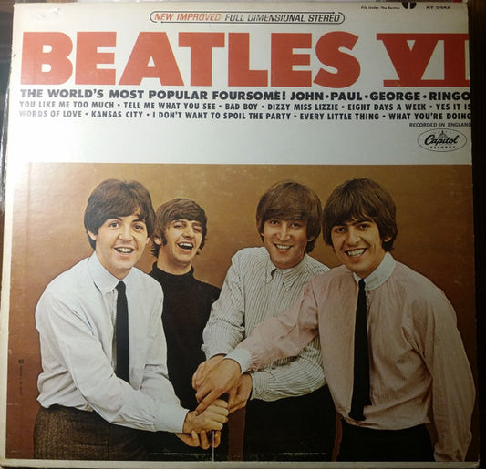 The Beatles - Beatles VI - LP Album - Capitol Rainbow Label - ST 2358 (vinyl)