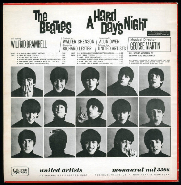The Beatles – A Hard Day's Night (Original Motion Picture Sound Track) Rock( Clearance vinyl) scuffing