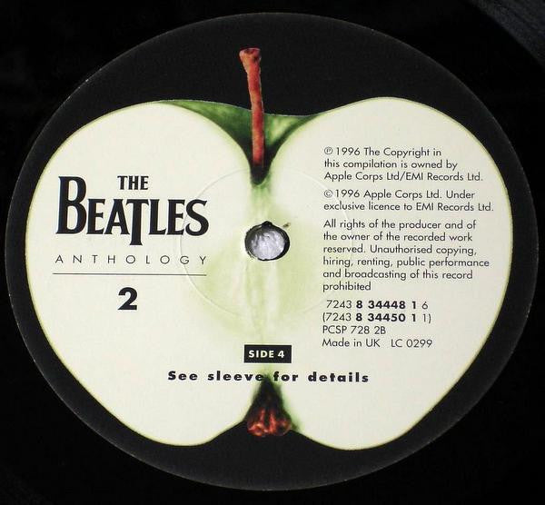 The Beatles – Anthology 2 - 1996- 3 lp set - 	Rock & Roll, Pop Rock, Psychedelic Rock, Beat (Mint Vinyl)