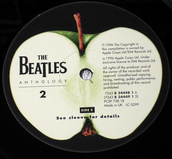 The Beatles – Anthology 2 - 1996- 3 lp set - 	Rock & Roll, Pop Rock, Psychedelic Rock, Beat (Mint Vinyl)