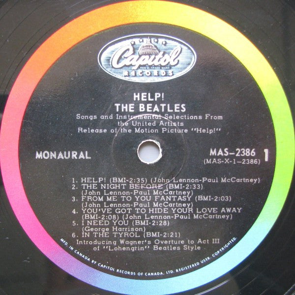 Beatles ‎– Help! (Original Motion Picture Soundtrack) 1965-  Beat, Soundtrack (Clearance vinyl)