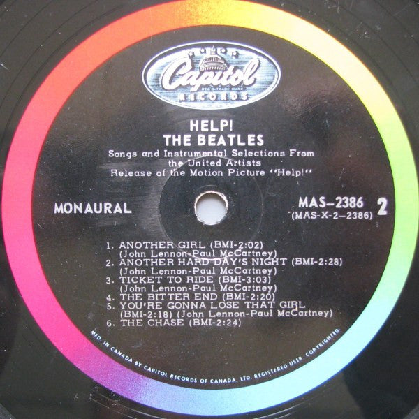 Beatles ‎– Help! (Original Motion Picture Soundtrack) 1965-  Beat, Soundtrack (Clearance vinyl)