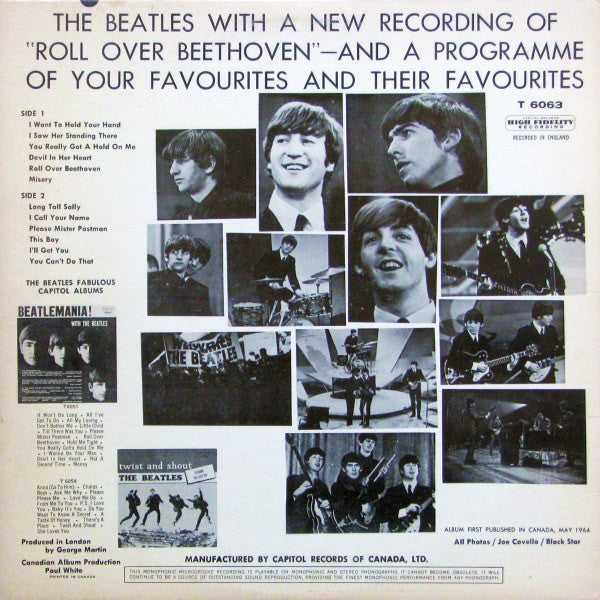 Beatles , The - Long Tall Sally - LP Original Canadian  Capital T-6063 Rainbow Label ( Clearance Vinyl )