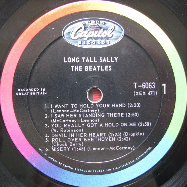 Beatles , The - Long Tall Sally - LP Original Canadian  Capital T-6063 Rainbow Label ( Clearance Vinyl )