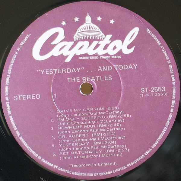 The Beatles – Yesterday And Today 1978 - Beat, Pop Rock (Vinyl) NM - Purple  Reissue