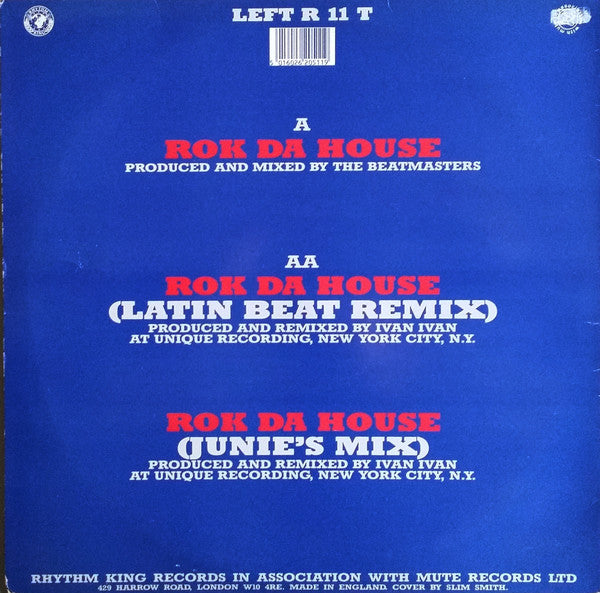 The Beatmasters Featuring The Cookie Crew – Rok Da House Electronic Style: Hip-House (UK Import Vinyl)	 Vinyl, 12", 45 RPM, Single, Stereo