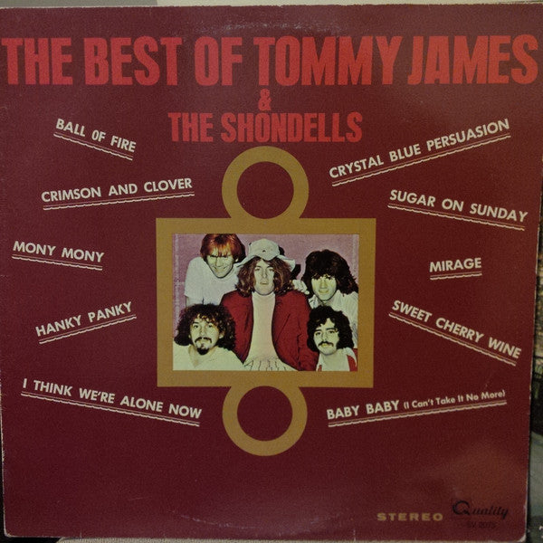 Tommy James & The Shondells ‎– The Best Of Tommy James And The Shondells - 1981-Rock (Vinyl)