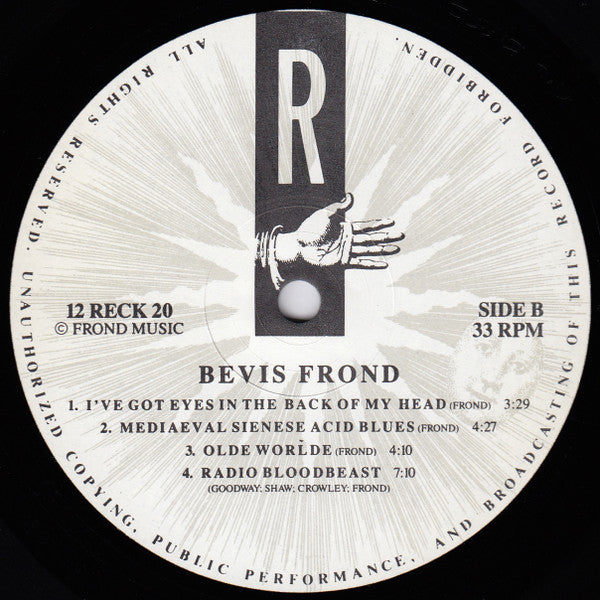 The Bevis Frond – Ear Song 1990 Psychedelic Rock (Vinyl) 45 RPM, 33 ⅓ RPM