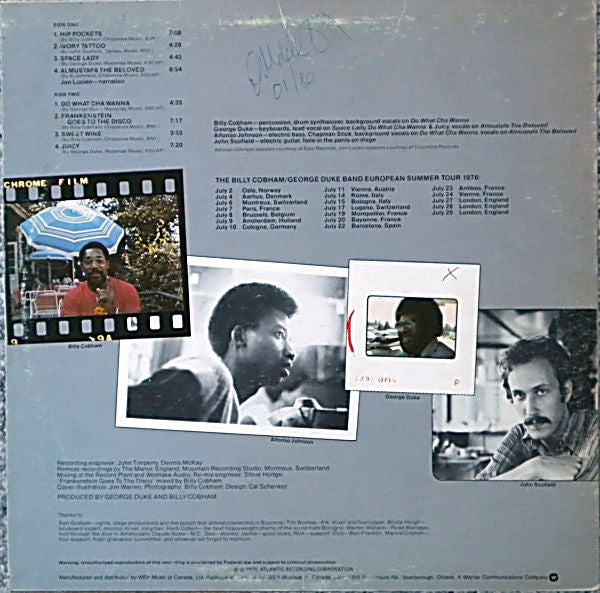 The Billy Cobham–George Duke Band – “Live” On Tour in Europe (Jazz Fusion, Vinyl LP) SD 18194