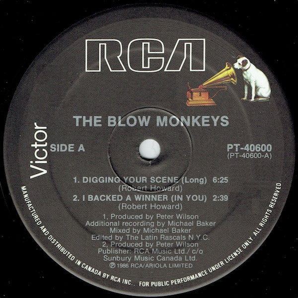 THE BLOW MONKEYS – Digging Your Scene (12" Maxi-Single) ,1986, Sophisti-pop/New Wave (vinyl)