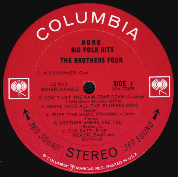 The Brothers Four – More Big Folk Hits 1964-Folk ( Mint Vinyl )