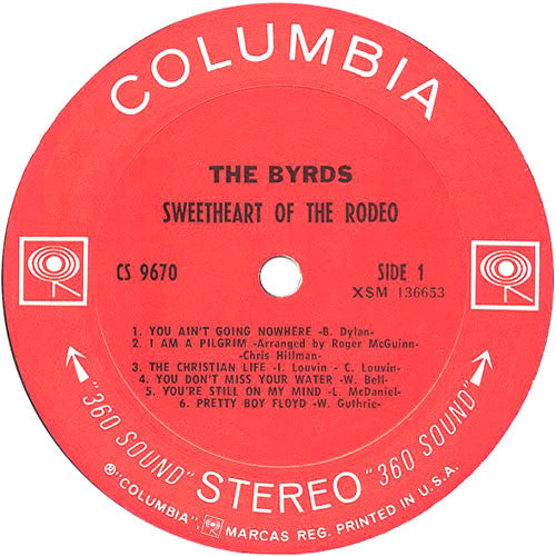 The Byrds – Sweetheart Of The Rodeo - 1968-Rock Style: Folk Rock, Country Rock (Vinyl)