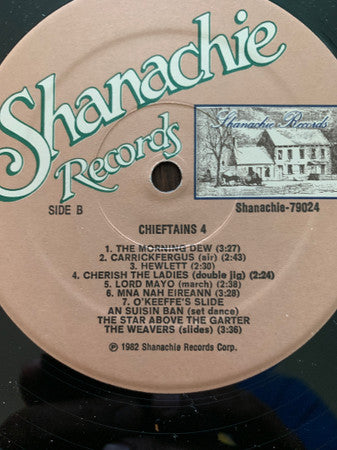 The Chieftains – The Chieftains 4 -  1983- Folk, World, & Country Celtic (vinyl)