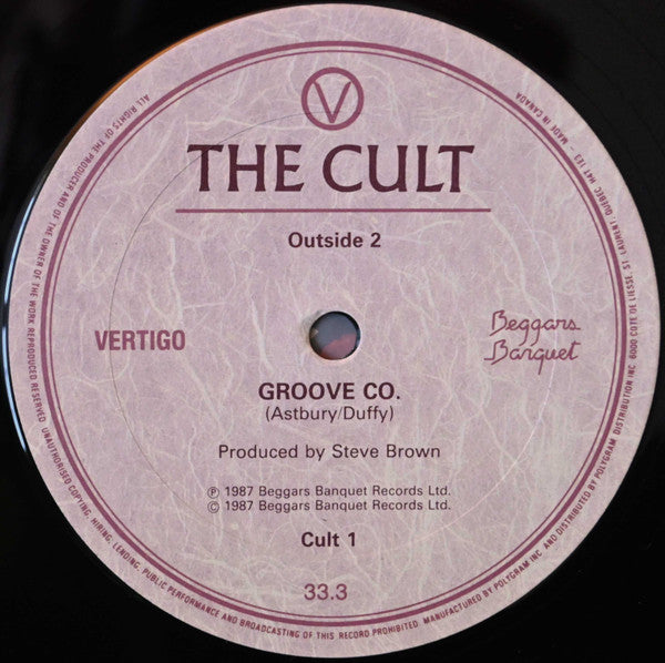 The Cult – Love Removal Machine (1987, Canada, 2×12″ Vinyl LP) — Cult 1