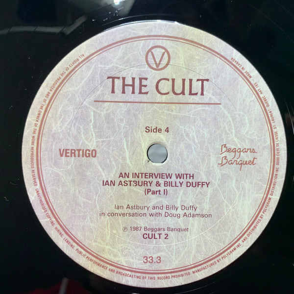 The Cult – Love Removal Machine (1987, Canada, 2×12″ Vinyl LP) — CULT 2