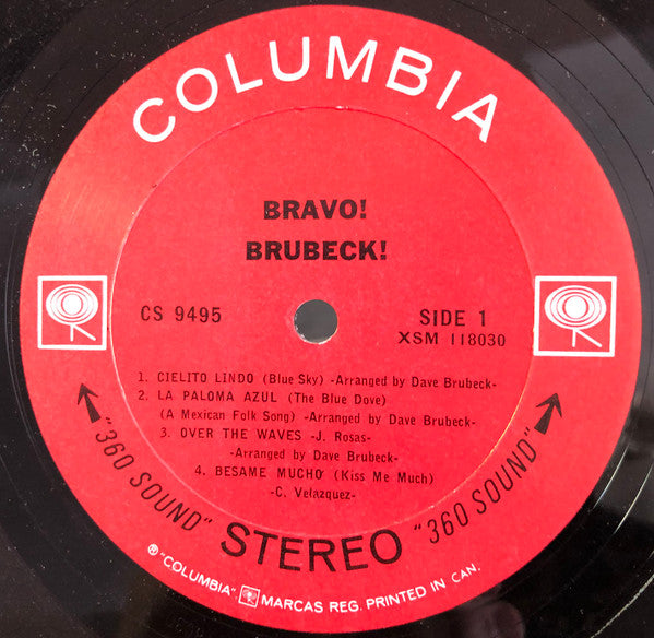The Dave Brubeck Quartet – Bravo! Brubeck! 1967 Latin Jazz (UK Import Vinyl)