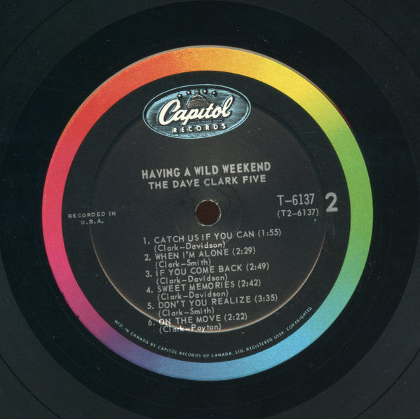 The Dave Clark Five – Having A Wild Weekend (Songs From The Movie)  1965 - Pop, Stage & Screen (Rare Vinyl)