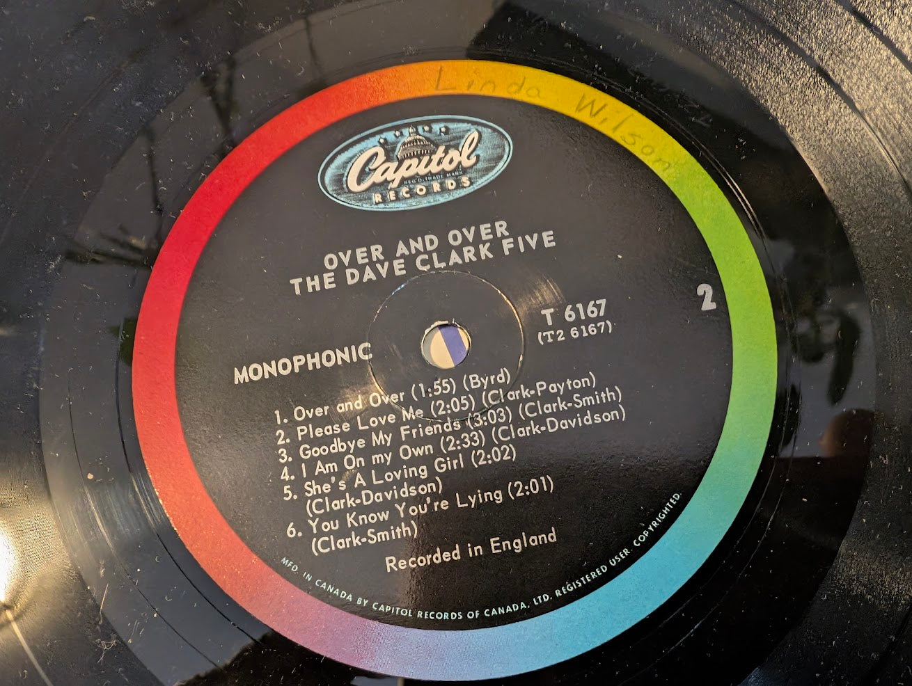 The Dave Clark Five – Over And Over - 1966- 	Rock, Pop Style: Garage Rock, Rock & Roll, Beat (vinyl) great shape