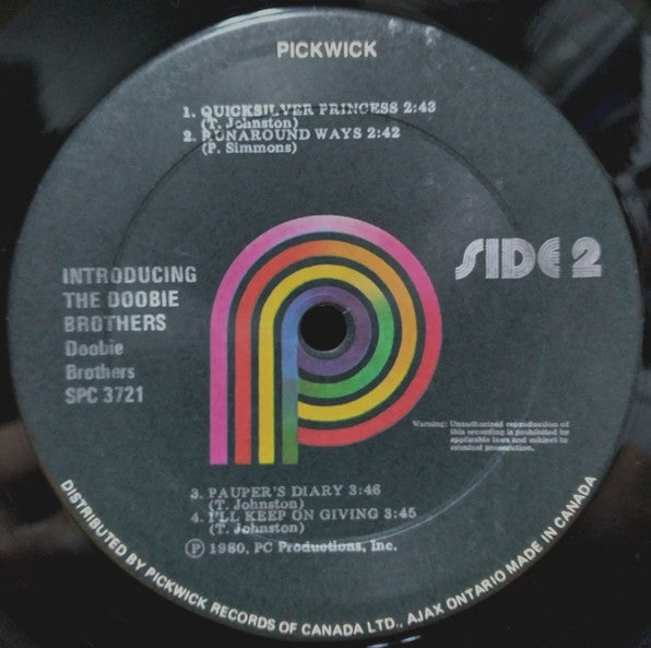 The Doobie Brothers – Introducing The Doobie Brothers – 1980 – Rock SEALED COPY