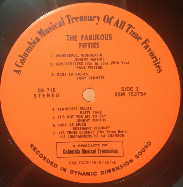 The Fabulous 50s - 2 LP SET - 1977- jazz, Rock, Blues, Pop, Folk, World, & Country - (vIinyl) Mint