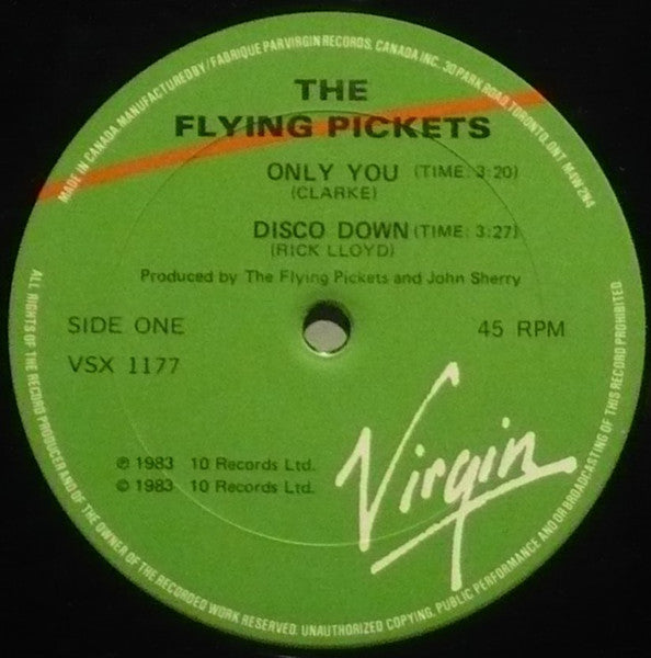 The Flying Pickets Only You -1983 Lounge, Pop Rock (Vinyl)