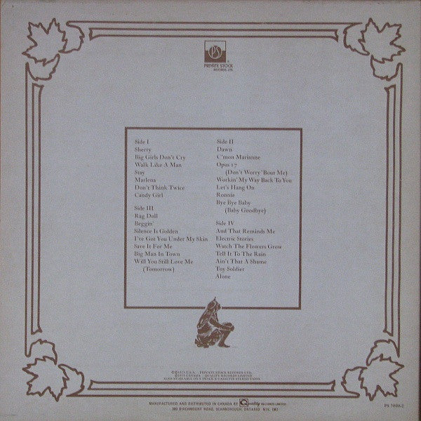 The Four Seasons – The Four Seasons Story - 2lps - 1975-1975 Genre: Rock (Vinyl)