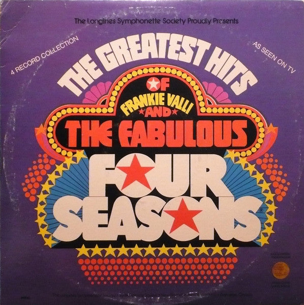 The Greatest Hits Of Frankie Valli And The Fabulous Four Seasons 4 lp set- 1974 Genre: Funk / Soul Style: Rhythm & Blues, Soul, Funk (Vinyl)