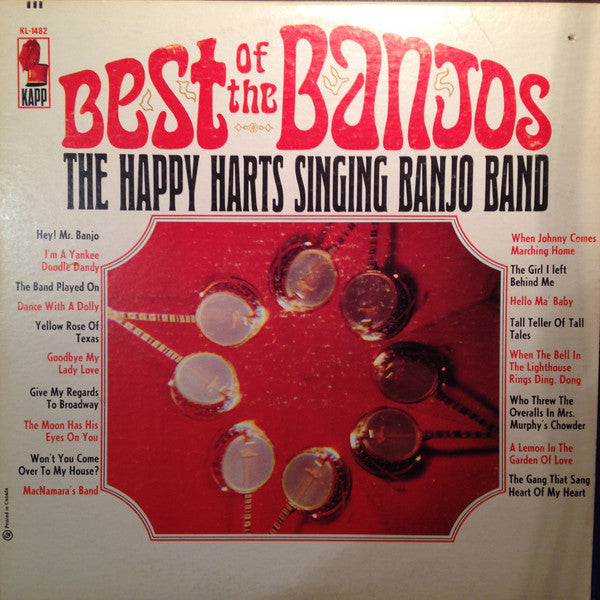 The Happy Harts Singing Banjo Band – Best Of The Banjos  Folk, World, & Country, Stage & Screen (vinyl)