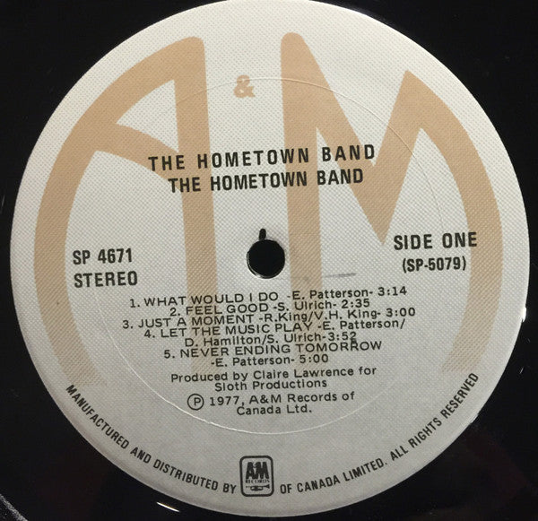 The Hometown Band The Hometown Band - 1977 	Country Rock (Vinyl ) Mint Copy