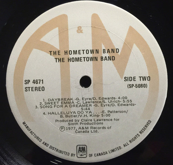 The Hometown Band The Hometown Band - 1977 	Country Rock (Vinyl ) Mint Copy