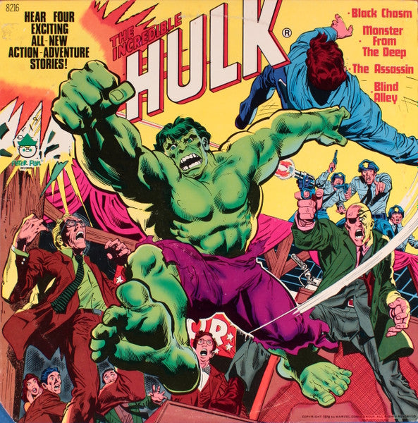 The Incredible Hulk - 1978- Children's Style: Story (  Rare Vinyl )