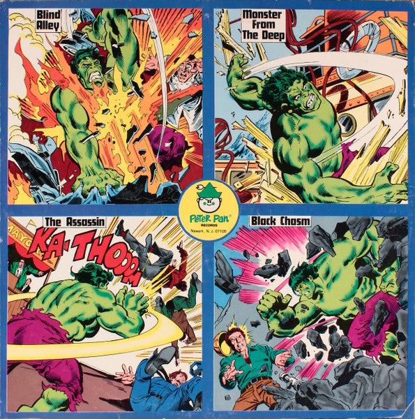 The Incredible Hulk - 1978- Children's Style: Story (  Rare Vinyl )