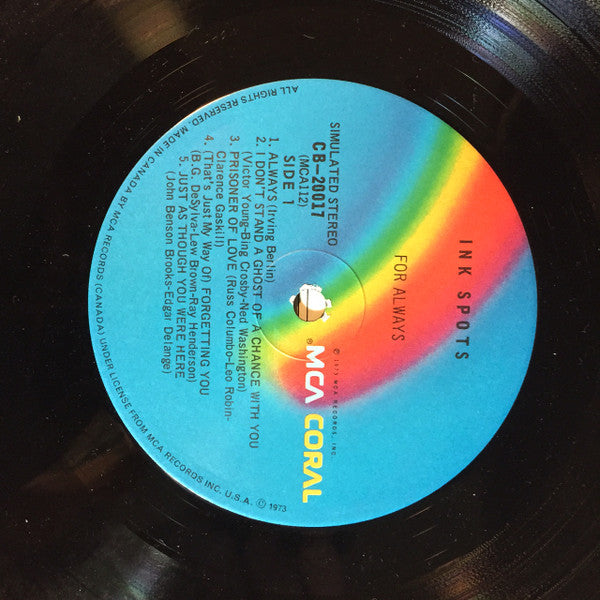 The Ink Spots – For Always - 1973-	Pop, Folk, World, & Country (vinyl)