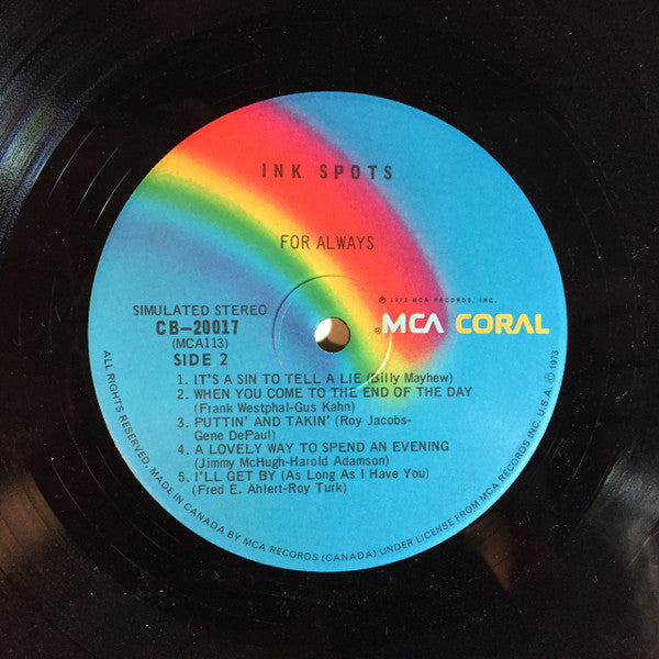 The Ink Spots – For Always - 1973-	Pop, Folk, World, & Country (vinyl)