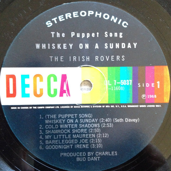 The Irish Rovers All Hung Up - 1968 Folk (Vinyl)