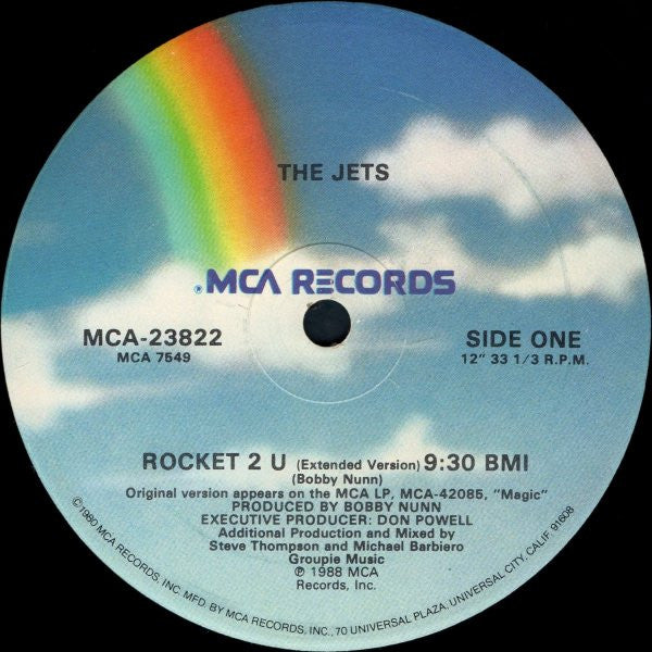 The Jets – Rocket 2 U - 1988-	Electronic, Funk / Soul Style: House, Soul, Disco  ( Vinyl, 12", 33 ⅓ RPM, Single )