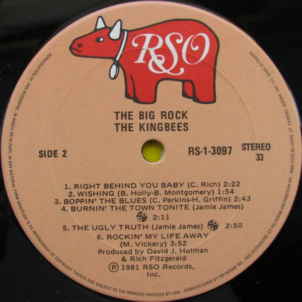 The Kingbees – The Big Rock  1981-Rock Style: Rockabilly (Vinyl) Near Mint