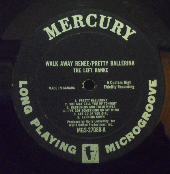 The Left Banke Walk Away Renée Pretty Ballerina - 1967 - 	Pop Rock, Psychedelic Rock ( RARE VINYL)