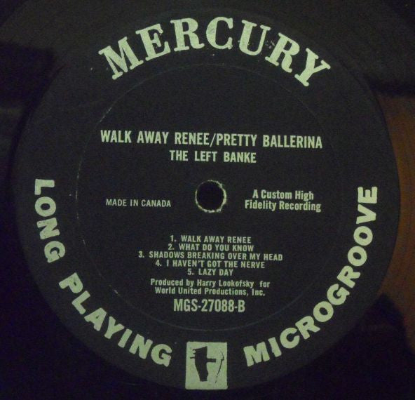 The Left Banke Walk Away Renée Pretty Ballerina - 1967 - 	Pop Rock, Psychedelic Rock ( RARE VINYL)