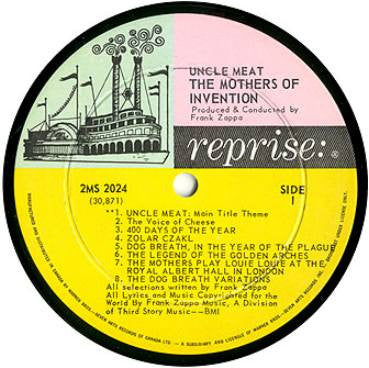 The Mothers Of Invention Uncle Meat - 1969- 2 Lps - Jazz, Rock Style: Musique Concrète, Avantgarde, Fusion, Doo Wop, Experimental, Parody ( Rare Vinyl) Near Mint !