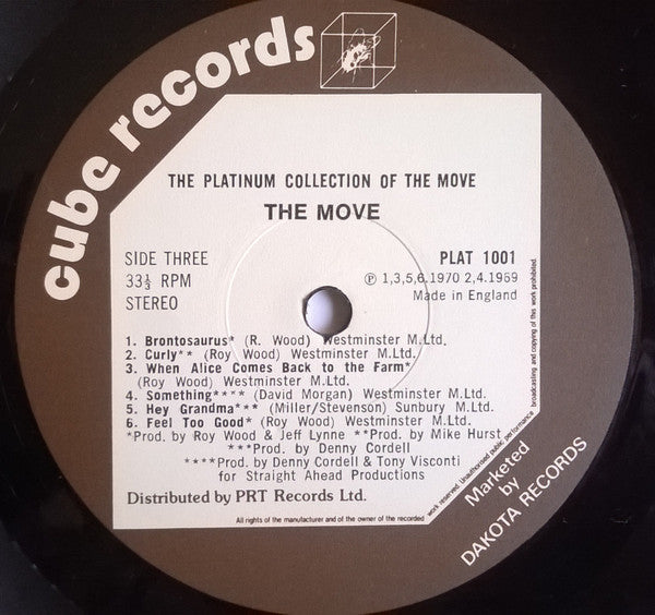The Move – The Platinum Collection Of The Move - 2 lps-Rock (Vinyl)