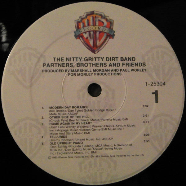 The Nitty Gritty Dirt Band Partners, Brothers And Friends 1985 Genre: Folk, World, & Country Style: Country (Vinyl)