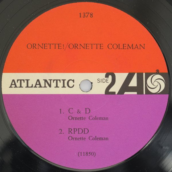 The Ornette Coleman Quartet – Ornette! 1962-Jazz Style: Free Jazz (Rare Vinyl) Near Mint