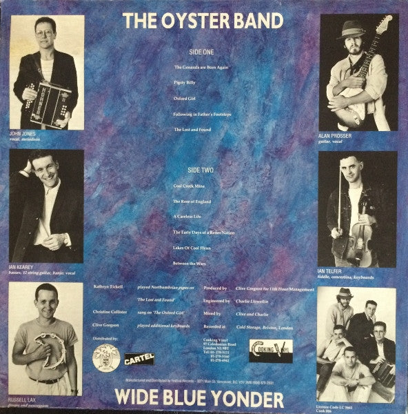 The Oyster Band – Wide Blue Yonder (Folk‑Rock / Celtic Rock / Political Folk, Vinyl LP) COOK 006 (Vinyl)