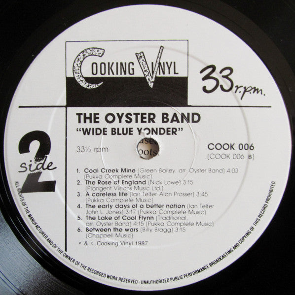 The Oyster Band – Wide Blue Yonder (Folk‑Rock / Celtic Rock / Political Folk, Vinyl LP) COOK 006 (Vinyl)