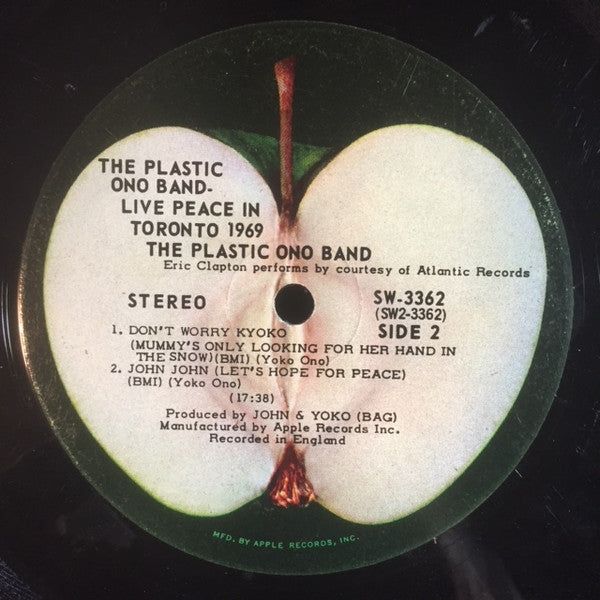 The Plastic Ono Band – Live Peace In Toronto 1969  Rock (Vinyl)