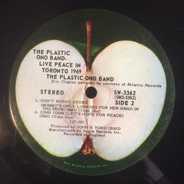The Plastic Ono Band – Live Peace In Toronto 1969  Rock (Vinyl)